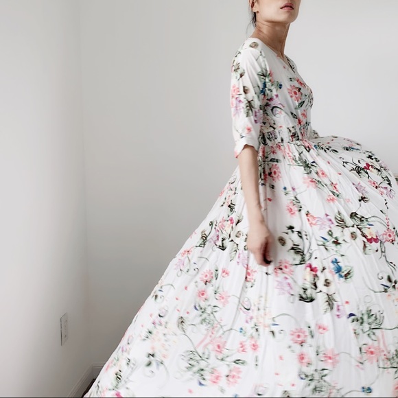 SUMMER WILD FLOWER Surplice Maxi Dress - Picture 2 of 7